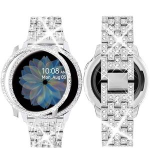 Crystal-Embellished Smartwatch - Silver